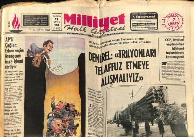 Milliyet Halk Gazetesi 7 Mart 1977 - Romanyada Enkaz Altından 792 Ceset Çıkarıldı GZ76669 - 1