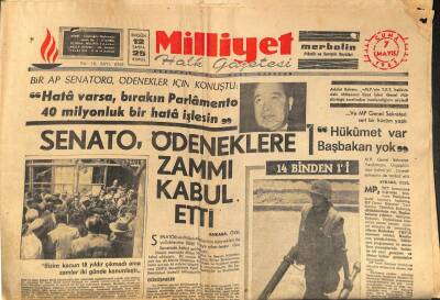 Milliyet Halk Gazetesi 7 Mayıs 1965 - Sulh Konferansına Katılan Şeyhler , Askerlerini de Getirdiler GZ113765 - 1