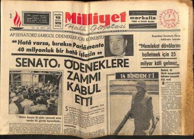 Milliyet Halk Gazetesi 7 Mayıs 1965 - Sulh Konferansına Katılan Şeyhler , Askerlerini de Getirdiler GZ80984 - 1