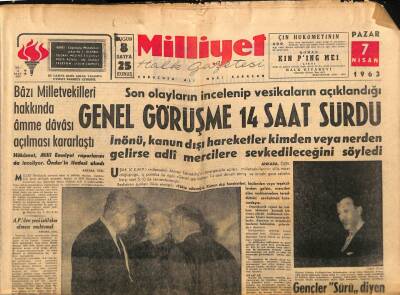 Milliyet Halk Gazetesi 7 Nisan 1963 - 200 Bin Çocuğa Çocuk Felci Aşısı Yapılacak GZ92776 - 1