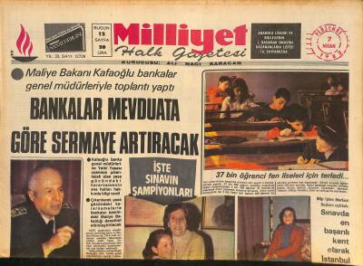 Milliyet Halk Gazetesi 7 Nisan 1983 - Hollandada Bir Türk 6 Kişiyi Öldürüldü - Galatasaray Kupadan Elendi GZ126237 - 1