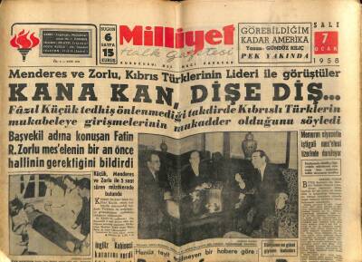 Milliyet Halk Gazetesi 7 Ocak 1958 - Amerika Bağdat Paktına Girmiyor GZ74463 - 1