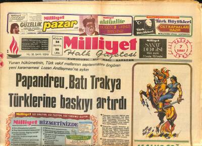 Milliyet Halk Gazetesi 7 Şubat 1982 - Piri Reis Ve Ali Şir Nevai Posterleri GZ122500 - 1
