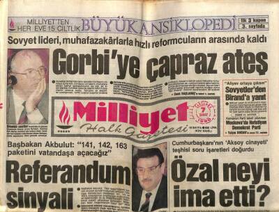 Milliyet Halk Gazetesi 7 Şubat 1990 - Sovyet Lideri , Muhafazakarlarla Hızlı Reformcuların Arasında Kaldı GZ62739 - 2