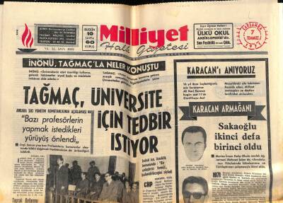 Milliyet Halk Gazetesi 7 Temmuz 1971 - Ünlü Trompetçi Armstrong Öldü GZ81818 - 1