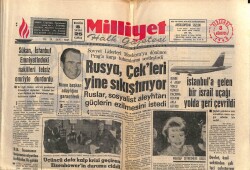 Milliyet Halk Gazetesi 8 Ağustos 1968 - Rusya , Çekleri Yine Sıkıştırıyor GZ70461 - 2