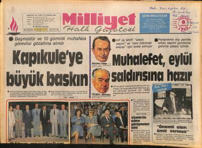 Milliyet Halk Gazetesi 8 Ağustos 1984 - Lübnan Başbakanı , Sovyetlerden Destek İstedi - Kapıkuleye Büyük Baskın GZ126115 - 1