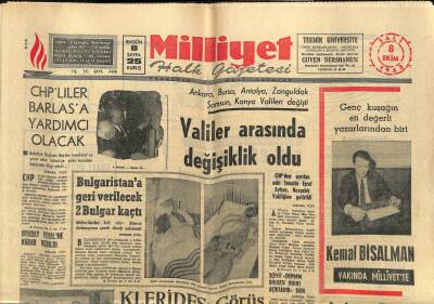Milliyet Halk Gazetesi 8 Ekim 1968 - Hindistanda Selden 2000 Ölü Var GZ84147 - 1