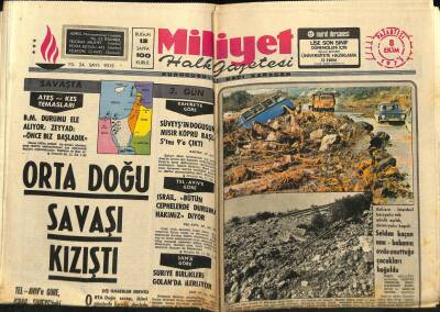 Milliyet Halk Gazetesi 8 Ekim 1973 - Yaşar Kemalin Evi Arandı GZ74514 - 1