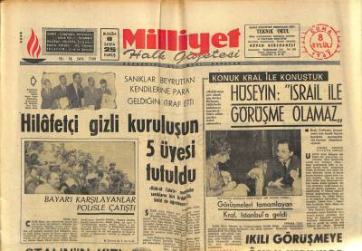 Milliyet Halk Gazetesi 8 Eylül 1967 - Stalinin Kızı Milyoner Oldu GZ88591 - 1