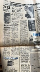 Milliyet Halk Gazetesi 8 Haziran 1966 - Zeki Müren Revü Kurdu - Madanoğlu Kontenjan Senatörü Oldu GZ121484 - 2