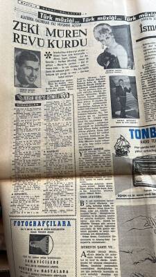 Milliyet Halk Gazetesi 8 Haziran 1966 - Zeki Müren Revü Kurdu - Madanoğlu Kontenjan Senatörü Oldu GZ121484 - 2