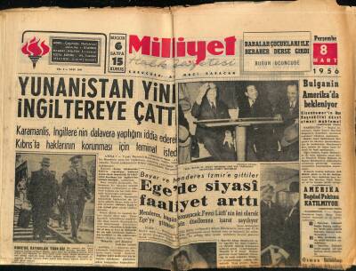 Milliyet Halk Gazetesi 8 Mart 1956 - 700 Ton Kahve Gemide Kaldı - Türk-Japon Ticaret Anlaşması Dün İmzalandı GZ117678 - 1