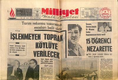 Milliyet Halk Gazetesi 8 Nisan 1970 - Gediz Ve Batı Anadolu Dün Yeniden Sarsıldı GZ118296 - 1