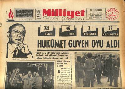 Milliyet Halk Gazetesi 8 Nisan 1971 - Ankara Hukuk ,Karadeniz Teknik, Ege Üniversitesi İle Konya Selçuk Eğitim Enstitüsü Kapatıldı GZ86683 - 1