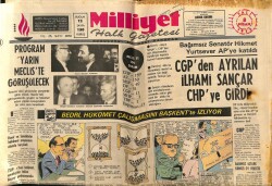Milliyet Halk Gazetesi 8 Nisan 1975 - Kennedyyi Irkçılar Sokakta Hırpaladılar GZ69735 - 1