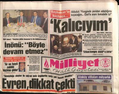 Milliyet Halk Gazetesi 8 Nisan 1990 - İstanbul Elektriksiz Kaldı Sabotaj Mı ? GZ69695 - 2