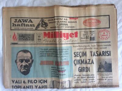 Milliyet Halk Gazetesi 8 Şubat 1969 - Akhisar Tütün Mitinginde Sağcı Ve Solcular Çatıştı GZ73546 - 1