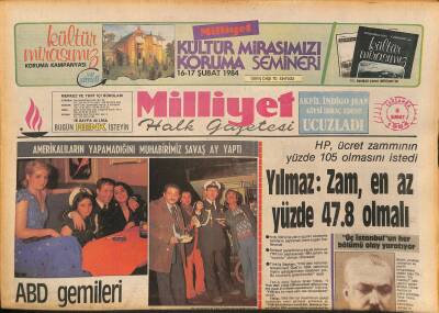 Milliyet Halk Gazetesi 8 Şubat 1984 - Amerikalıların Yapamadığını Muhabirimiz Savaş Ay Yaptı - Saraybosnada 10 Bin Asker Görevli GZ127278 - 1