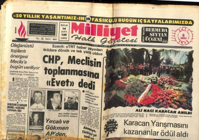 Milliyet Halk Gazetesi 8 Temmuz 1975 - Ali Naci Karacan Anıldı - Uluslararası Antrenör Semineri Dün Başladı GZ122132 - 1