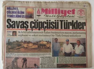 Milliyet Halk Gazetesi - 9 Ağustos 1993 - Savaş Çöpçüsü Türkler GZ43954 - 2