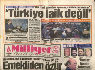 Milliyet Halk Gazetesi 9 Aralık 1989 - Fenerbahçede Kale Bülente Teslim - Özal Ekonomiyi Yönlendiririm GZ117656 - 1