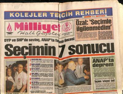 Milliyet Halk Gazetesi 9 Haziran 1992 - Halk Cephesi Lideri Azerbaycan Başkanı Elçibey İktidarda GZ85228 - 1