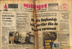 Milliyet Halk Gazetesi 9 Kasım 1977 - Bayan Korutürk , Şahbanuya Yemek Verdi GZ70541 - 1