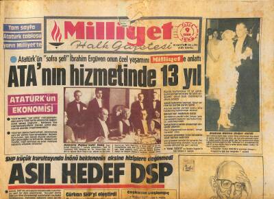 Milliyet Halk Gazetesi 9 Kasım 1986 - ABDde Görüş Ayrılığı - ATAnın Hizmetinde 13 Yıl GZ123331 - 1