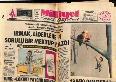 Milliyet Halk Gazetesi 9 Mart 1975 - İranda Deprem Oldu , 7 Kişi Öldü , 600 Ev Yıkıldı GZ79182 - 1