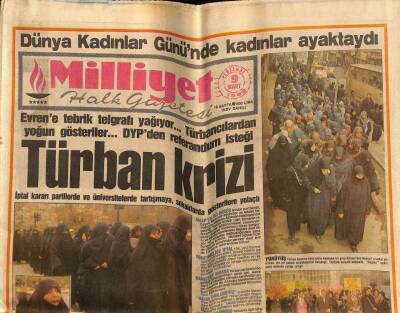 Milliyet Halk Gazetesi 9 Mart 1989 - Dünya Kadınlar Gününde Kadınlar Ayaktaydı GZ76855 - 1