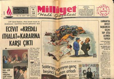 Milliyet Halk Gazetesi 9 Mayıs 1976 - Ecevit Kredili İthalat Kararına Karşı Çıktı GZ79076 - 1