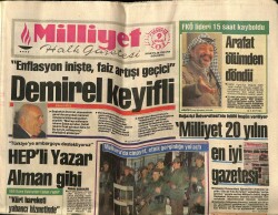 Milliyet Halk Gazetesi 9 Nisan 1992 - Atatürk Ödülü Mandelanın GZ62483 - 1