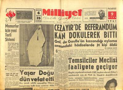 Milliyet Halk Gazetesi 9 Ocak 1961 - Maria Schell Dün İstanbuldan Geçti - Yaşar Doğu Dün Vefat Etti GZ92803 - 1