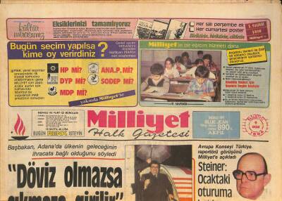 Milliyet Halk Gazetesi 9 Ocak 1984 - Beyoğlu Didik Didik Arandı - Nadir Nadiye Onur Ödülü Verildi GZ126591 - 1