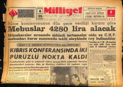 Milliyet Halk Gazetesi 9 Şubat 1959 - İngiliz Rockn Roll Kralı Tımarhaneye Yatırıldı GZ86921 - 1
