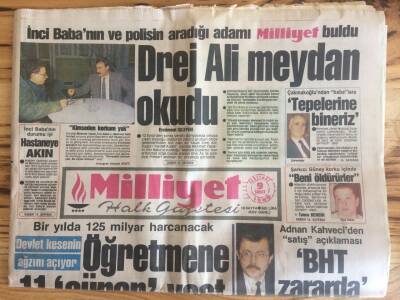 Milliyet Halk Gazetesi 9 Şubat 1989 - Atlantikte Uçak Düştü 144 Ölü GZ72747 - 2