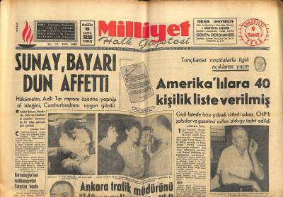 Milliyet Halk Gazetesi 9 Temmuz 1966 - Turist Ömer Almanyada - Sunay , Bayarı Dün Affetti GZ118228 - 1