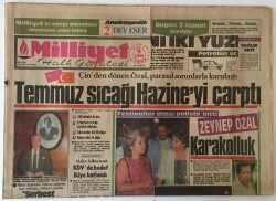 Milliyet Halk Gazetesi 9 Temmuz 1985 - Çinden Dönen Özal , Parasal Sorunlarla Karşılaştı GZ16195 - 1