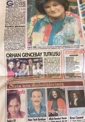 Milliyet Halk Gazetesi Magazin Eki 16 Ağustos 1992 - Orhan Gencebay Tutkusu - Hülya Avşar: Babasız Çocuk Doğurmam - Süper Madonna GZ152377 - 2