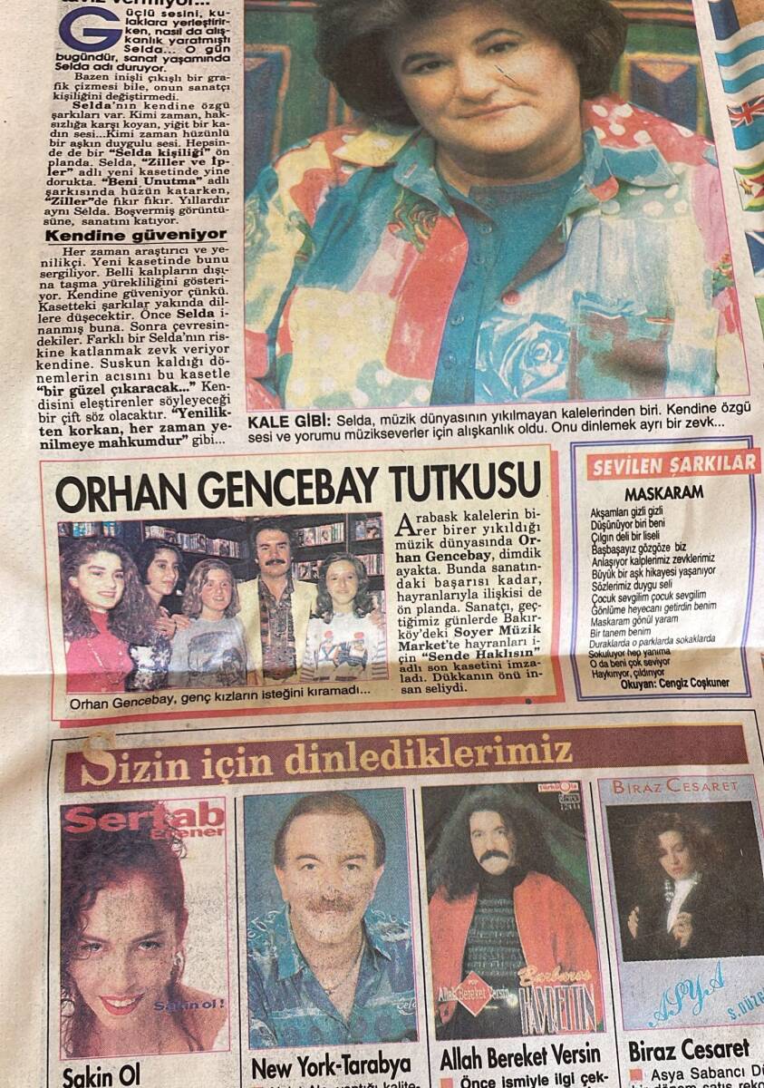 Milliyet Halk Gazetesi Magazin Eki 16 Ağustos 1992 - Orhan Gencebay Tutkusu - Hülya Avşar: Babasız Çocuk Doğurmam - Süper Madonna GZ152377 - 2