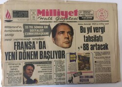 Milliyet Halk Gazetesi Pazar Eki 12 Mayıs 1981 - Fransada Yeni Dönem Başlıyor 23 Yıl Sonra İlk Sosyalist Cumhurbaşkanı GZ13552 - 2