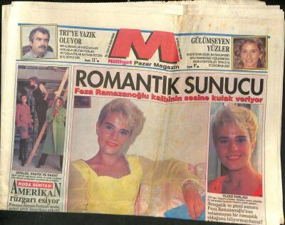 Milliyet Halk Gazetesi Pazar Magazin Eki 27 Eylül 1992 - Kayahan İsyanlarda - Feza Ramazanoğlu Kalbinin Sesine Kulak Veriyor GZ123047 - 1