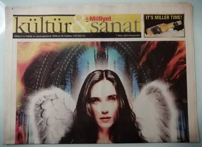 Milliyet Kültür-Sanat Gazetesi 7 Mart 2002 Melek Gibi Bir Kadın -GZ33466 - 1