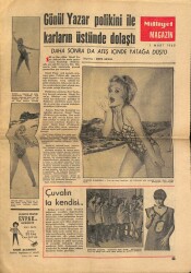 Milliyet Magazin Dergisi 1 Mart 1965 - Zehir Hafiye Çizgiromanı - Kapak Gönül Yazar NDR69240 - Gökçekoleksiyon
