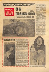 Milliyet Magazin Dergisi 4 Mart 1965 - Zehir Hafiye Çizgiromanı - Hayley Mills NDR69241 - Gökçekoleksiyon