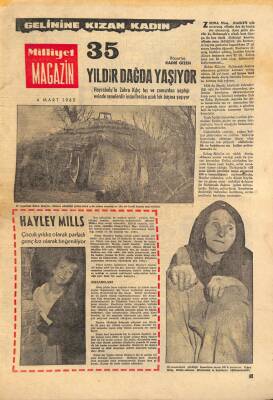 Milliyet Magazin Dergisi 4 Mart 1965 - Zehir Hafiye Çizgiromanı - Hayley Mills NDR69241 - 1