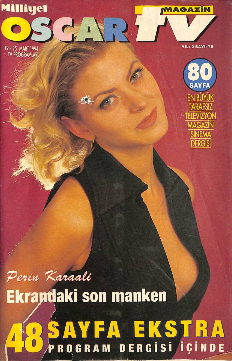 Milliyet Oscar TV Dergisi 19-25 Mart 1994 Sayı : 76 - Kemal Sunal Dinlenmeden Kamera Karşısında NDR89167 - 1