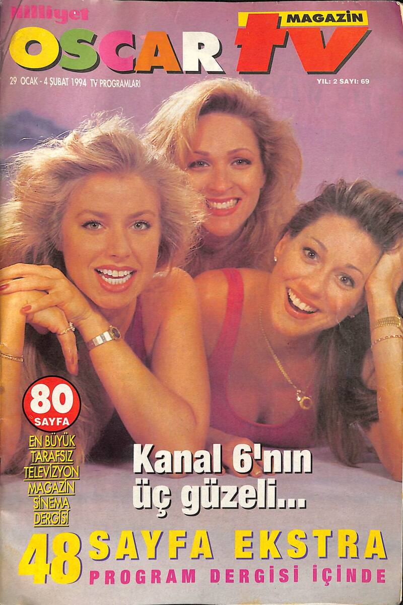 Milliyet Oscar TV Dergisi 29 Ocak-4 Şubat 1994 Sayı : 69 - Nurseli İdiz Çok Dertli NDR89164 - 1