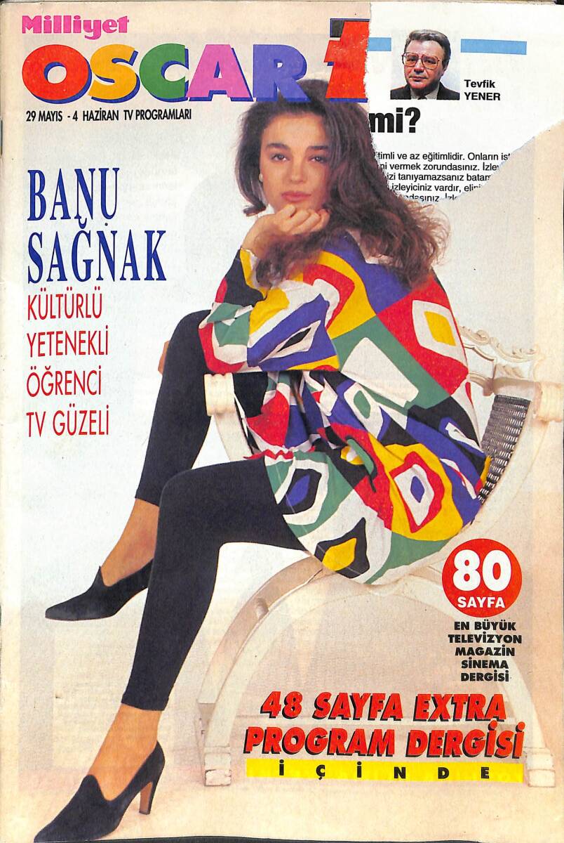 Milliyet Oscar TV Magazin Dergisi 29 Mayıs- 4 Haziran 1999 - Sinatra, Harun Özakıncı, İclal Aydın, Uzay Yolu NDR89016 - 1